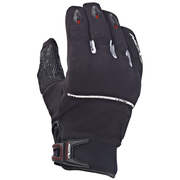 Guanti moto Ixon Rs Dry Hp Nero Bianco Rosso