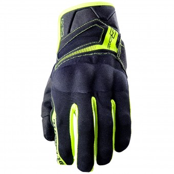 Guanti moto Five RS3 Black Yellow Fluo