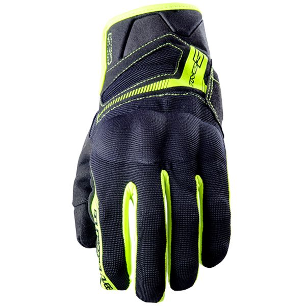 Guanti moto Five RS3 Black Yellow Fluo