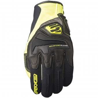 Guanti moto Five RS4 Black Yellow Fluo