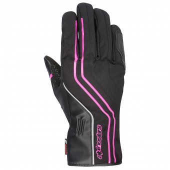 Guanti moto Alpinestars Stella Largo Drystar Black Fuchsia