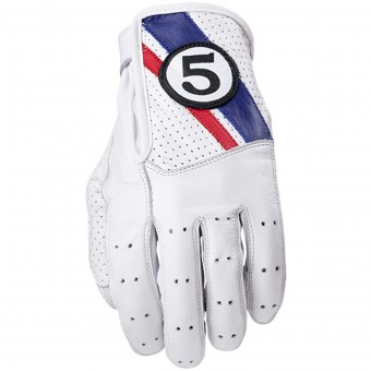 Guanti moto Five Texas White Blue