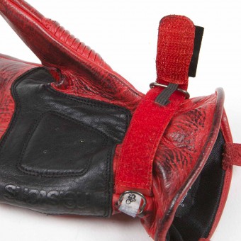 Helstons Velvet Summer Red Black