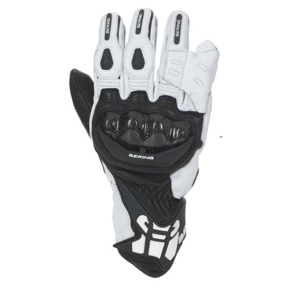Guanti moto Bering Zaius Nero Bianco