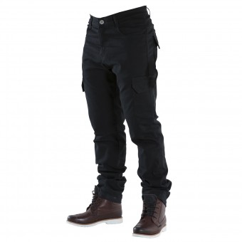 Jeans moto Overlap Cargo Black