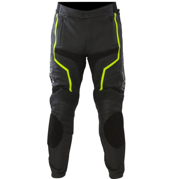Pantalone moto Bering Flash Pant Nero Giallo Fluorescente