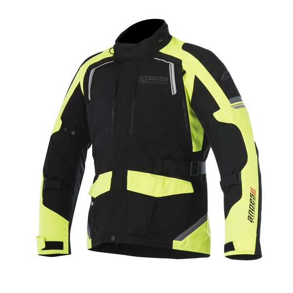 Giacche Moto Lunghe Alpinestars Andes V2 Drystar Black Yellow Fluo