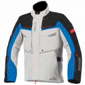 Giacche Moto Lunghe Alpinestars Bogota Drystar Light Gray Black Blue Red