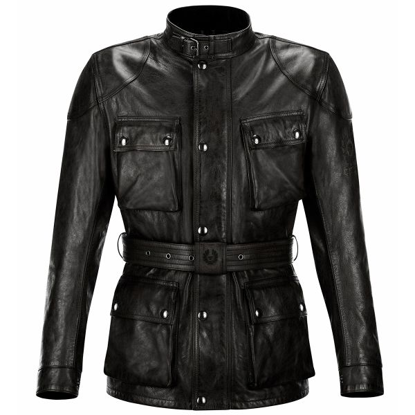 Giacche Moto Lunghe Belstaff Classic Trophy Leather Black Giacche Moto Lunghe Belstaff Classic Trophy Leather Black