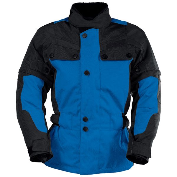 Giacche Moto Lunghe IXS Explorer Jacket II Black Blue Kid