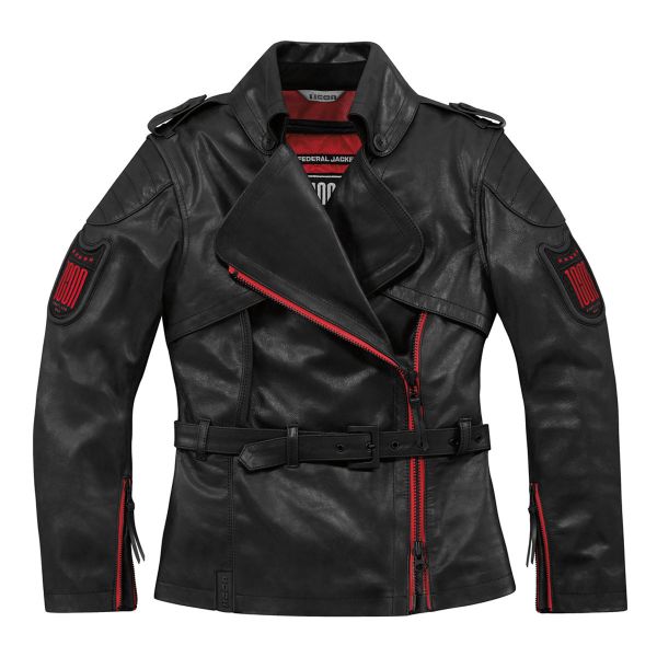 Giacche Moto Lunghe ICON Federal Black