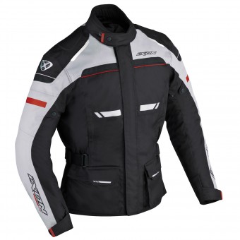 Giacche Moto Lunghe Ixon Fjord Nero Grigio Rosso