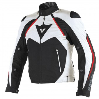 Giacche moto Dainese Hawker D-Dry Black White Red