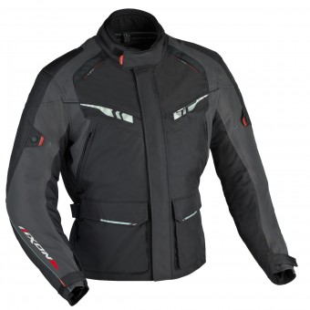 Giacche Moto Lunghe Ixon Indiana HP Nero Grigio Rosso