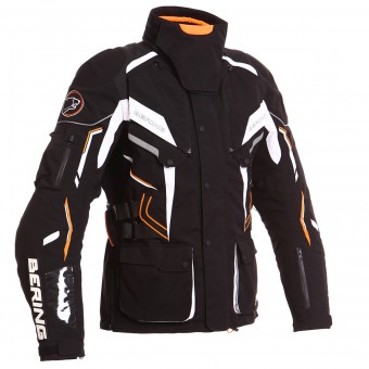 Giacche Moto Lunghe Bering Komodo Nero Bianco Arancione