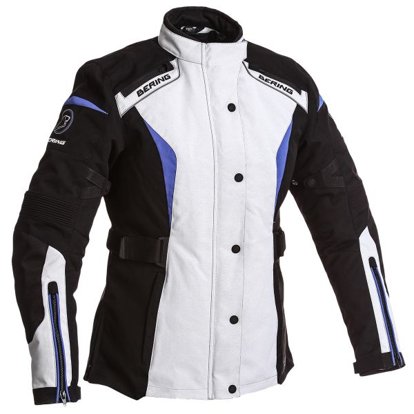 Giacche Moto Lunghe Bering Lady Safari 3 in 1 Black Grey Blue