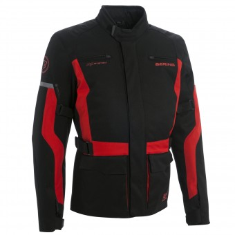 Giacche Moto Lunghe Bering Lucas Nero Rosso
