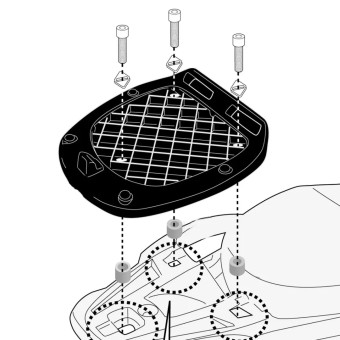 Givi Supporto Top-Case Monolock SR5623 Piaggio Liberty 50 125 150 (25)