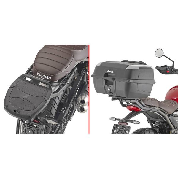 Kit di fissaggio bauletti Givi Staffa Monolock SR6424 Triumph Speed 400/Scrambler 400X (24) Kit di fissaggio bauletti Givi Staffa Monolock SR6424 Triumph Speed 400/Scrambler 400X (24)