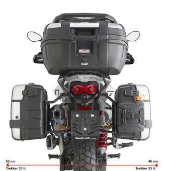 Givi Portapacchi Monokey per Moto Guzzi V85TT (24–26)