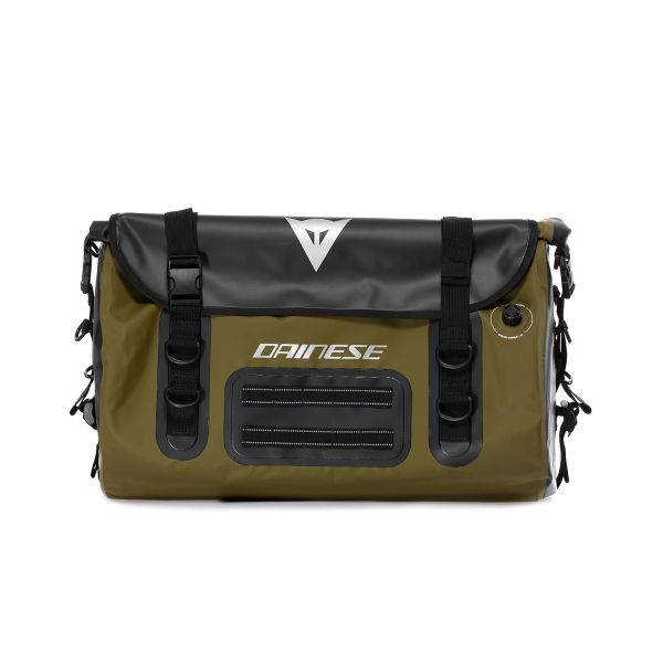 Borse da sella Dainese Explorer WP Roll Bag Black Green 45L