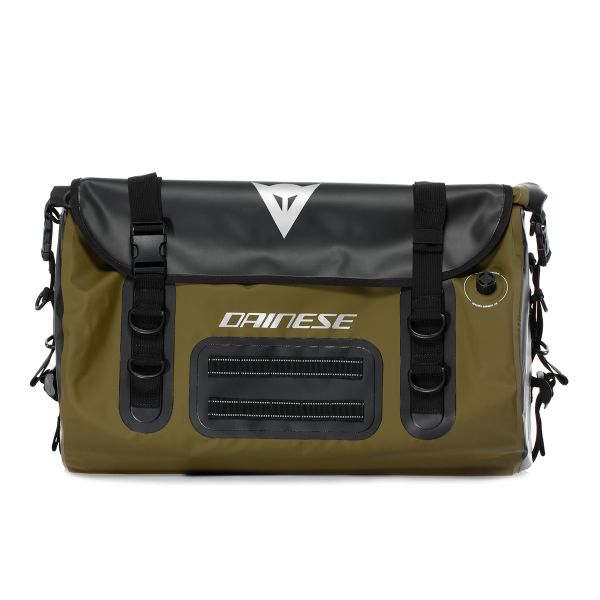 Borse da sella Dainese Explorer WP Roll Bag Black Green 60L