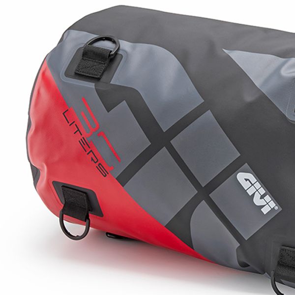 Givi Borsa da sella EA114GRB Impermeabile 30L Grigio Rosso