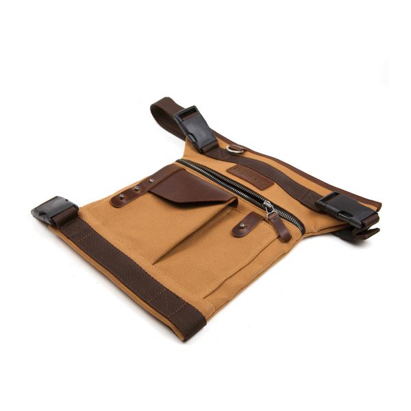 Borsello da gamba Helstons Borsa da gamba beige marrone Borsello da gamba Helstons Borsa da gamba beige marrone