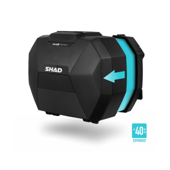 Bauletti - Valigie moto Shad SH38X Custodie laterali espandibili in carbonio