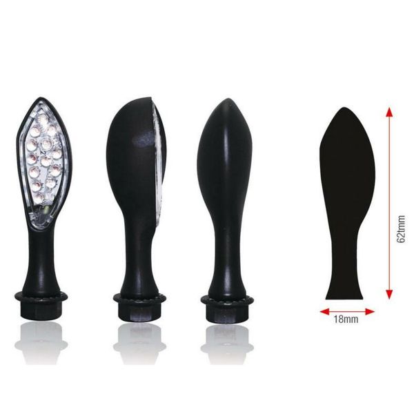 Lampeggianti moto & scooter Bihr Tappi a LED Nero