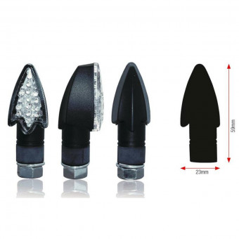 Lampeggianti moto & scooter Bihr Freccette LED nero