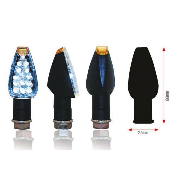 Lampeggianti moto & scooter Bihr Design LED nero