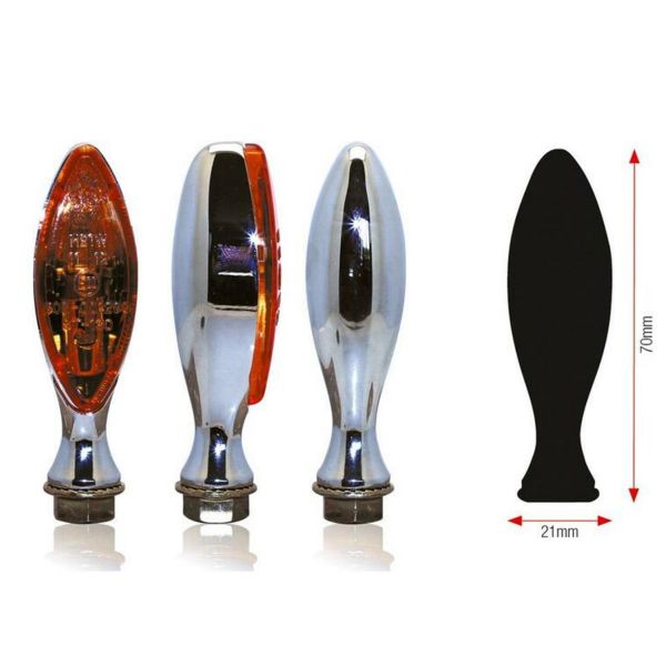 Lampeggianti moto & scooter Bihr Elise metallo cromato