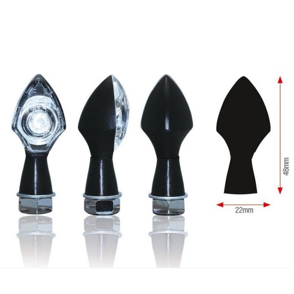 Lampeggianti moto & scooter Bihr LED di alimentazione nero