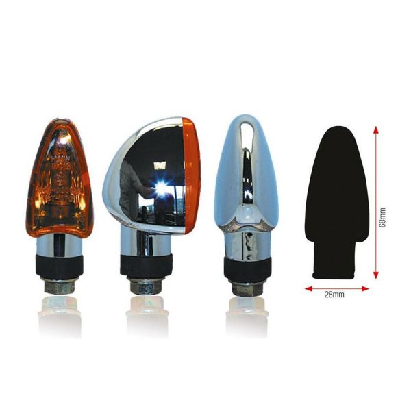 Lampeggianti moto & scooter Bihr Triangolo cromato