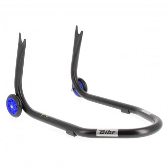 Cavalletti da officina Bihr Home Track supporto posteriore fisso a V nero opaco