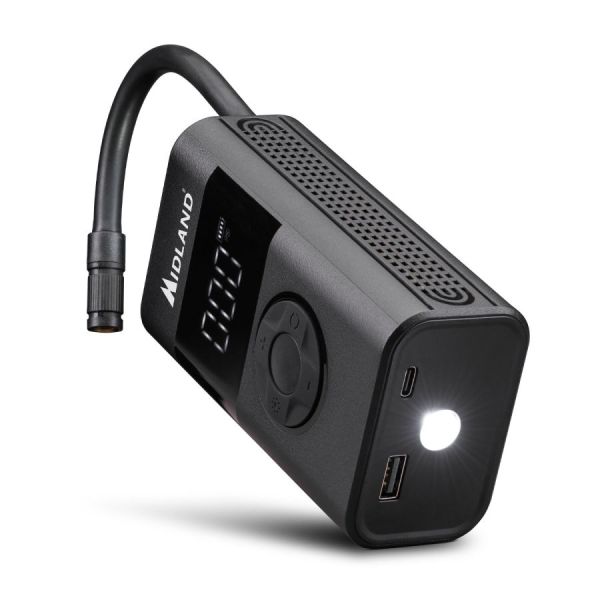 Midland Enerpump - Compressore d'aria e batteria esterna