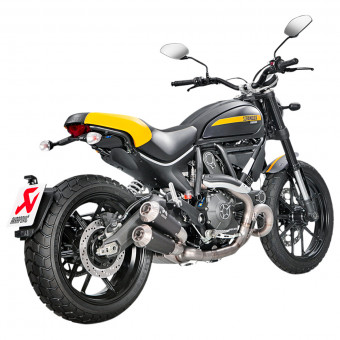 Akrapovic Inox/Titane Black Ducati Scrambler 800 2015-2016