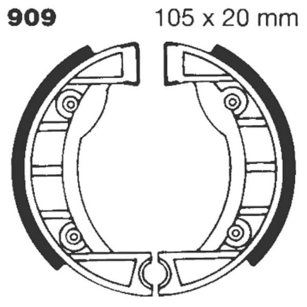 Ganasce dei freni EBC EBC Standard 909