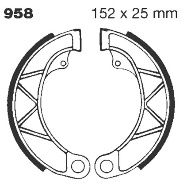 Ganasce dei freni EBC EBC Standard 958