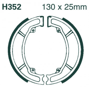 Ganasce dei freni EBC EBC Standard H352 Ganasce dei freni EBC EBC Standard H352