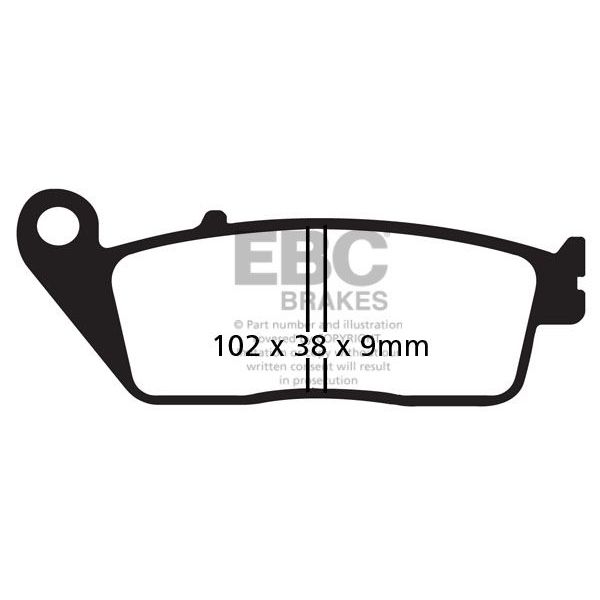 Pastiglie dei freni EBC EBC Carbone Scooter SFAC142