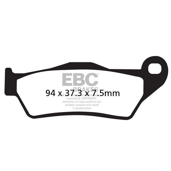 Pastiglie dei freni EBC EBC Carbone Scooter SFAC181 Pastiglie dei freni EBC EBC Carbone Scooter SFAC181