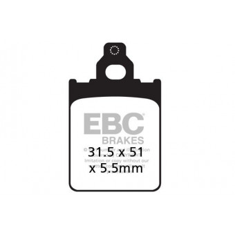 Pastiglie dei freni EBC EBC Carbone Scooter SFAC186 Pastiglie dei freni EBC EBC Carbone Scooter SFAC186