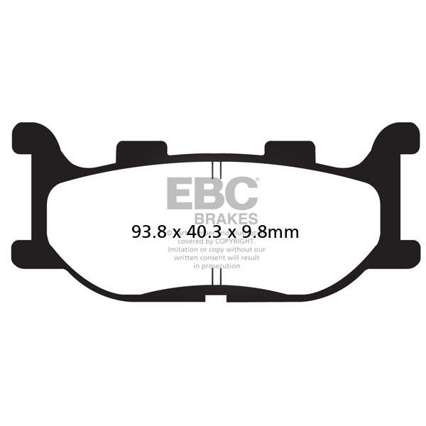 Pastiglie dei freni EBC EBC Carbone Scooter SFAC199 Pastiglie dei freni EBC EBC Carbone Scooter SFAC199