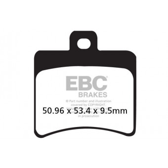 Pastiglie dei freni EBC EBC Carbone Scooter SFAC298 Pastiglie dei freni EBC EBC Carbone Scooter SFAC298