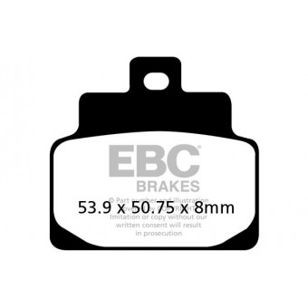 Pastiglie dei freni EBC EBC Carbone Scooter SFAC301 Pastiglie dei freni EBC EBC Carbone Scooter SFAC301