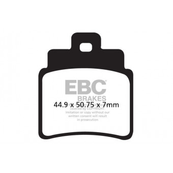 Pastiglie dei freni EBC EBC Carbone Scooter SFAC355/4 Pastiglie dei freni EBC EBC Carbone Scooter SFAC355/4