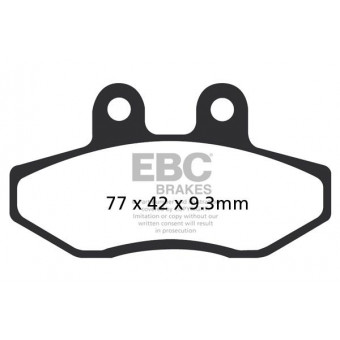 Pastiglie dei freni EBC EBC Carbone Scooter SFAC393 Pastiglie dei freni EBC EBC Carbone Scooter SFAC393