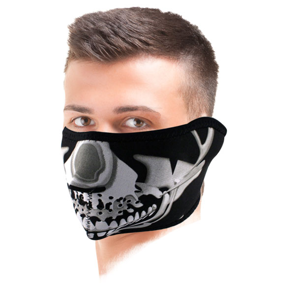 Scaldacollo Moto Zanheadgear Chrome Skull